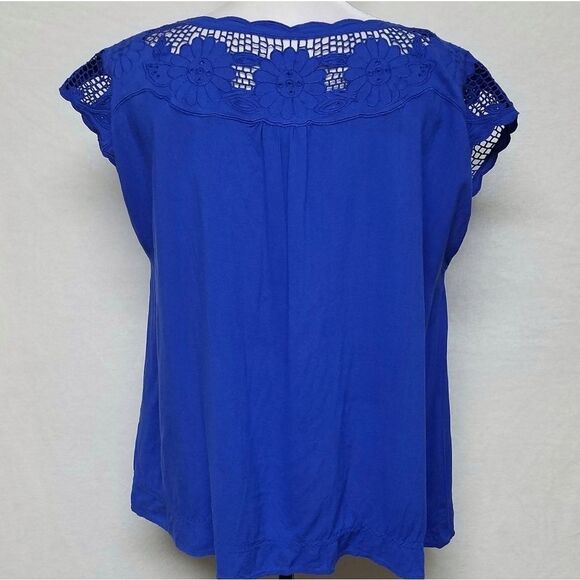 HALOGEN Cornflower Blue Blazer Lace Top Bundle XL - Picture 11 of 16